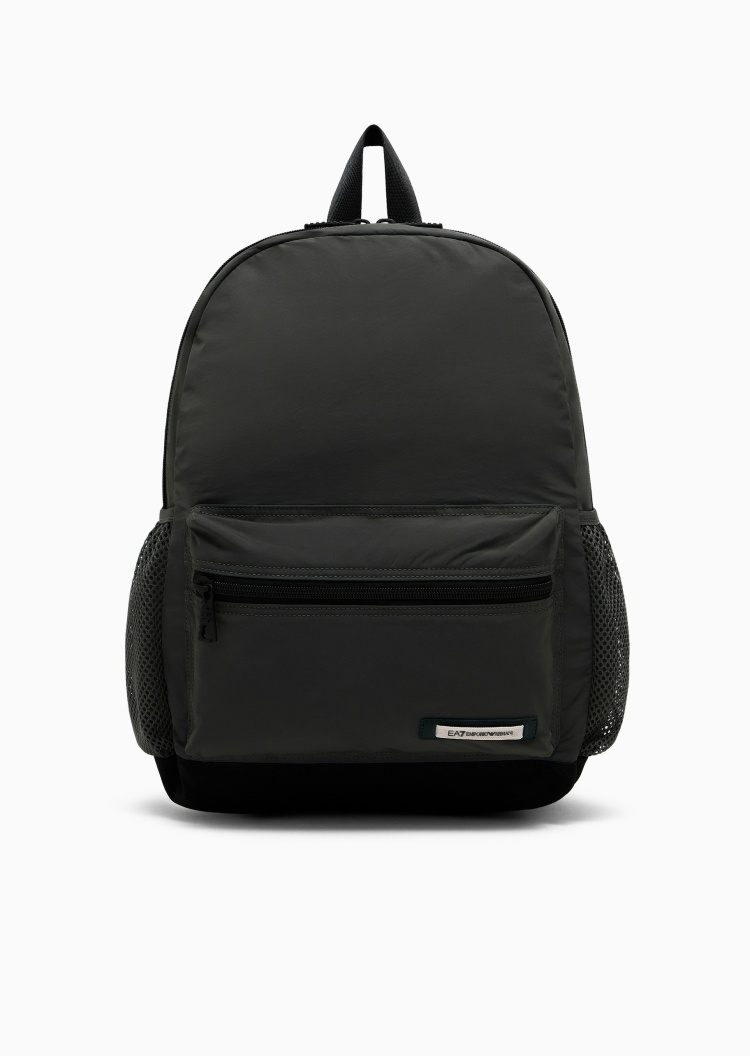 EA7 男女同款拉链可调节纯色休闲手提双肩包