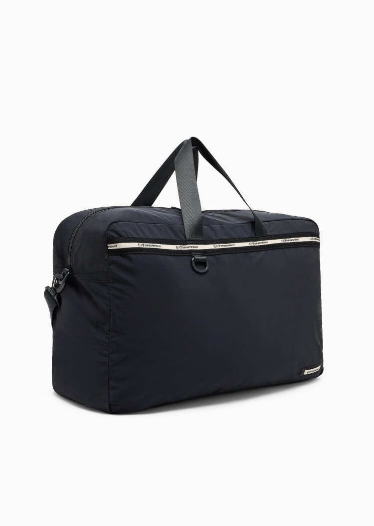 EA7 男女同款大容量拉链可拆肩带手提单肩健身包