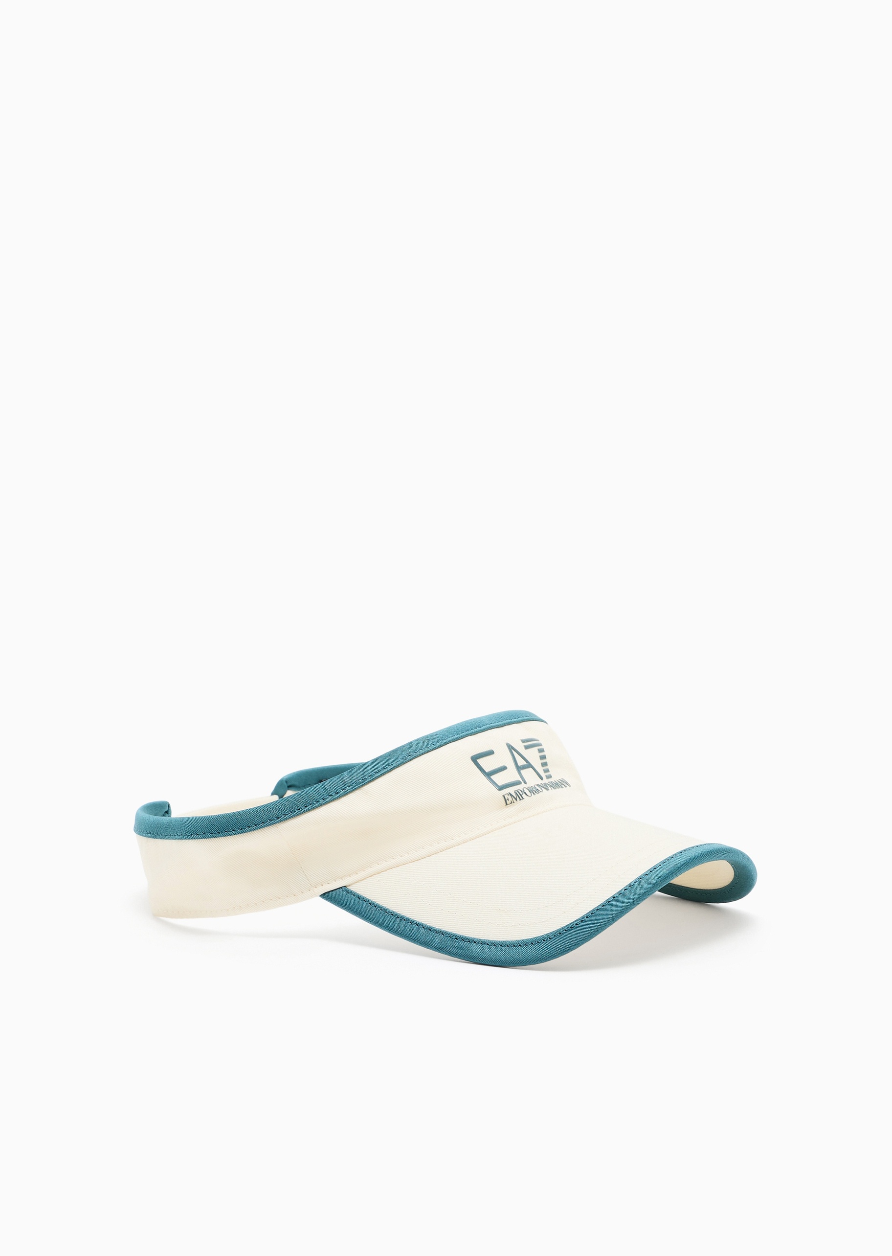 EA7 女士魔术贴空顶弯檐运动印花标识帽子