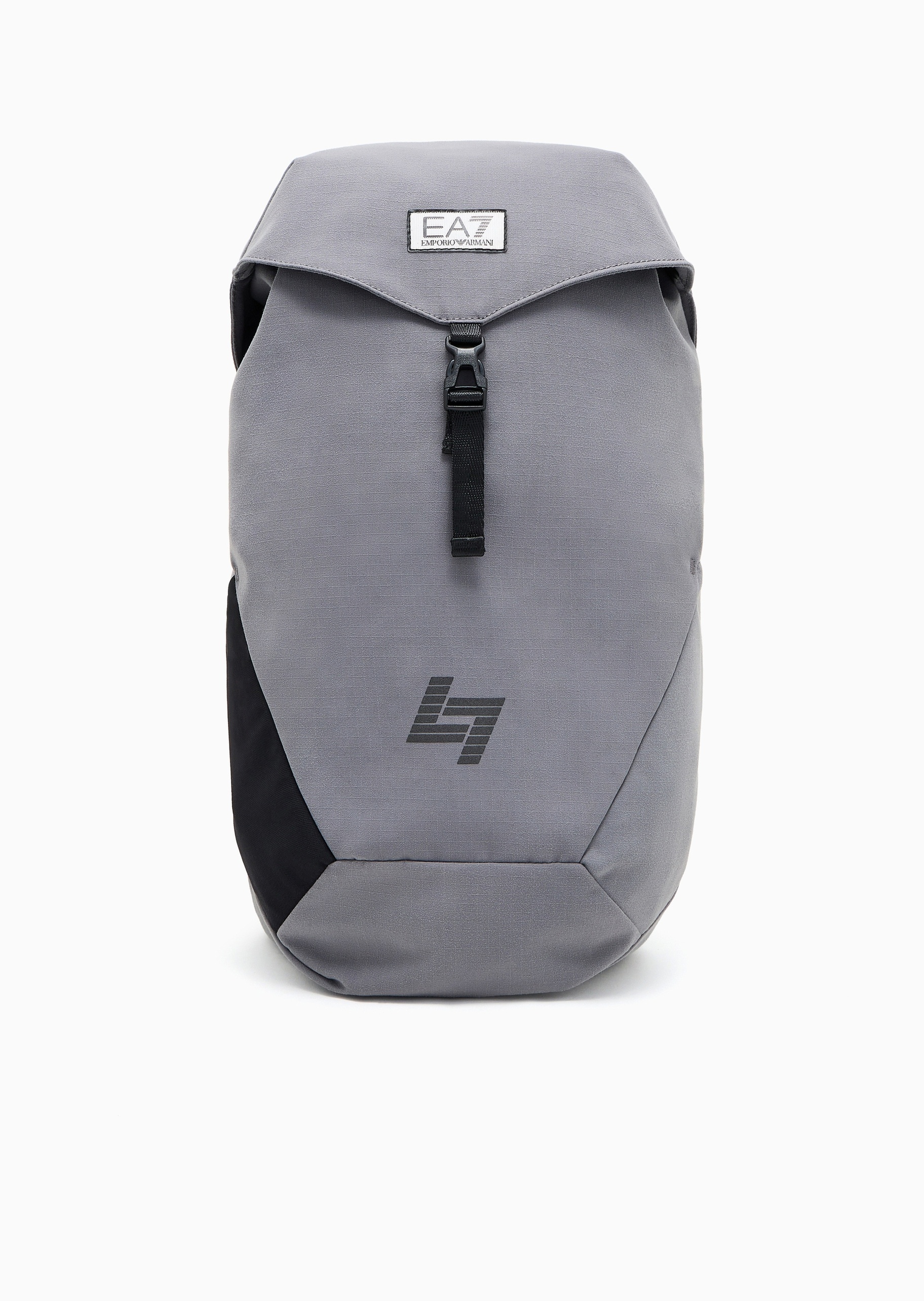 EA7 男女同款大容量插扣翻盖可调节手提双肩包