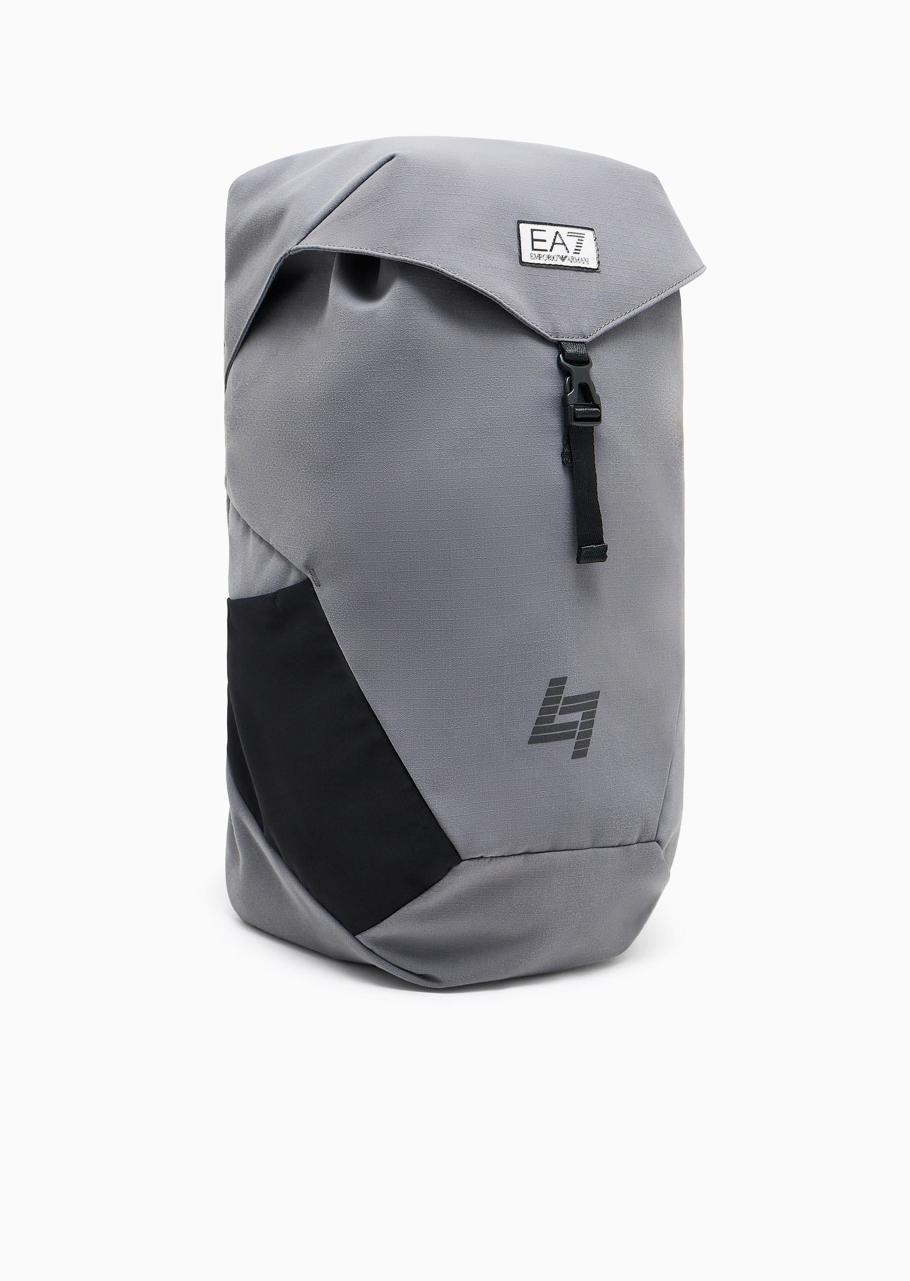 EA7 男女同款大容量插扣翻盖可调节手提双肩包