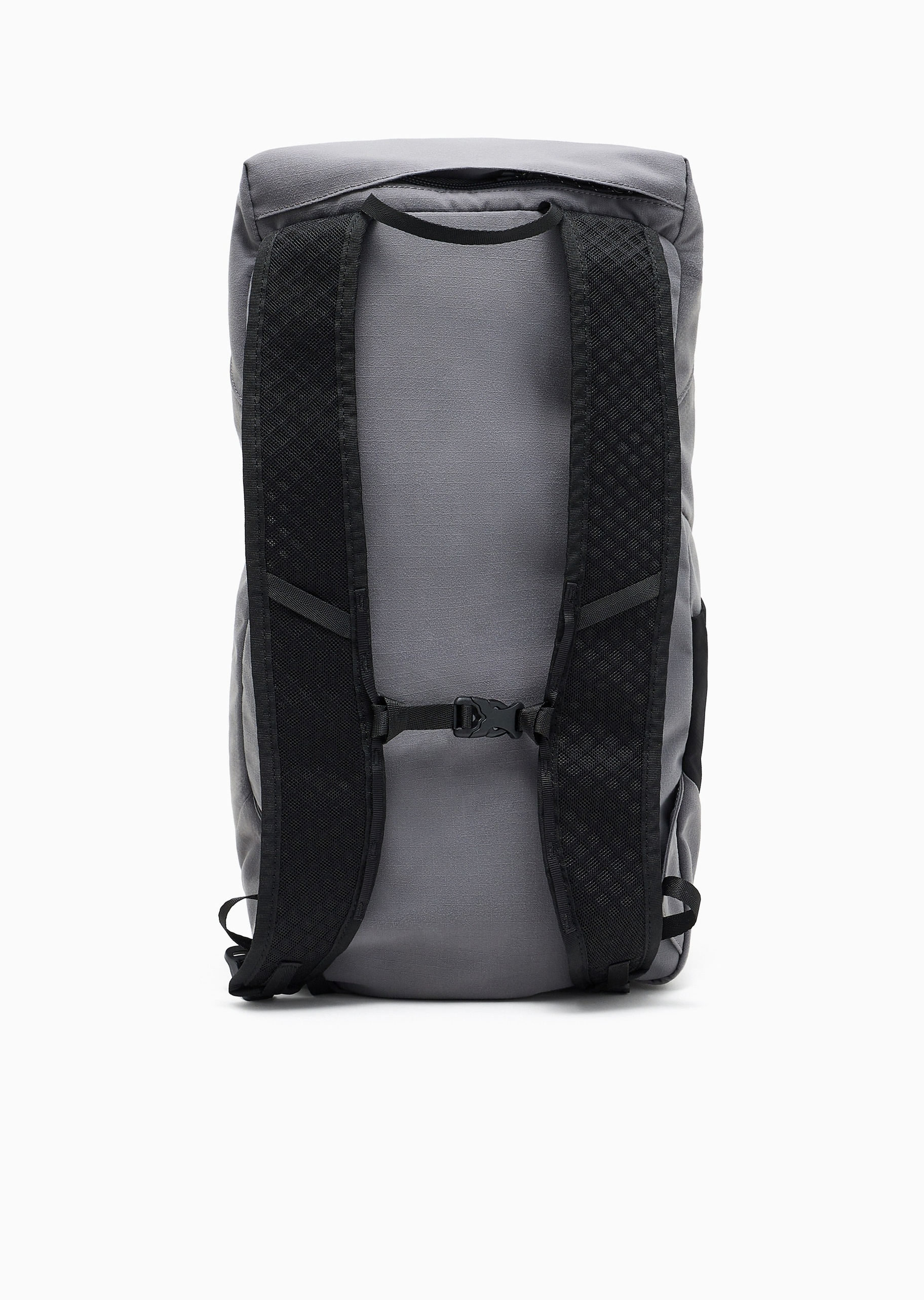 EA7 男女同款大容量插扣翻盖可调节手提双肩包