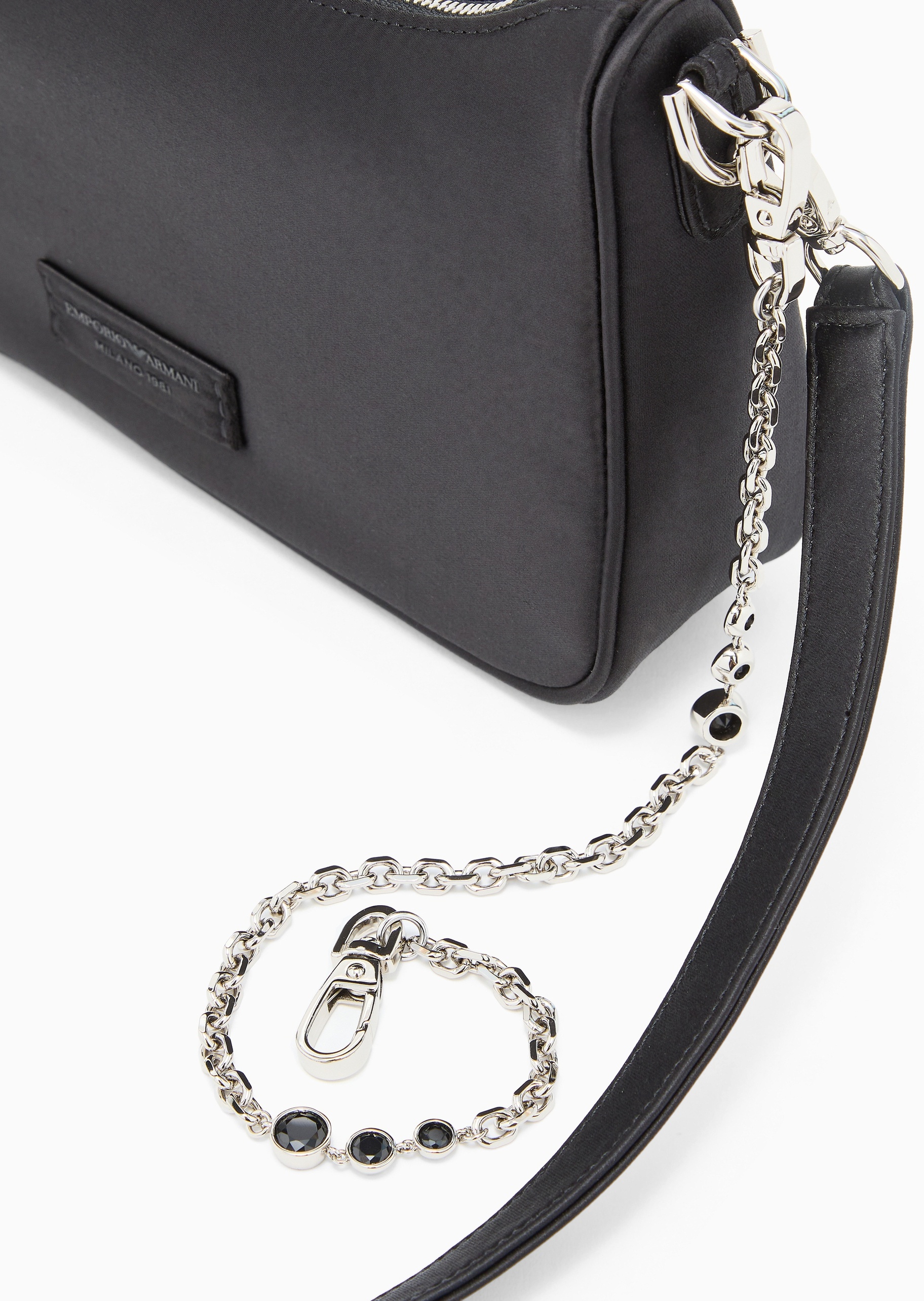 Emporio Armani 女士拉链可拆肩带单肩斜挎手提包