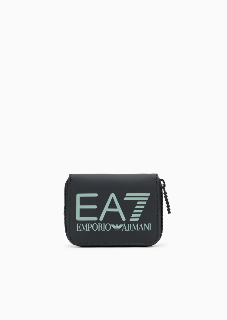 EA7 男女同款拉链轻便运动休闲小巧零钱包