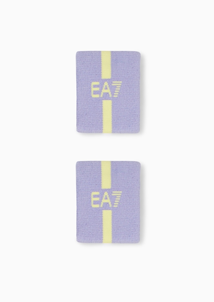 EA7 女士一副装撞色提花网球运动腕带