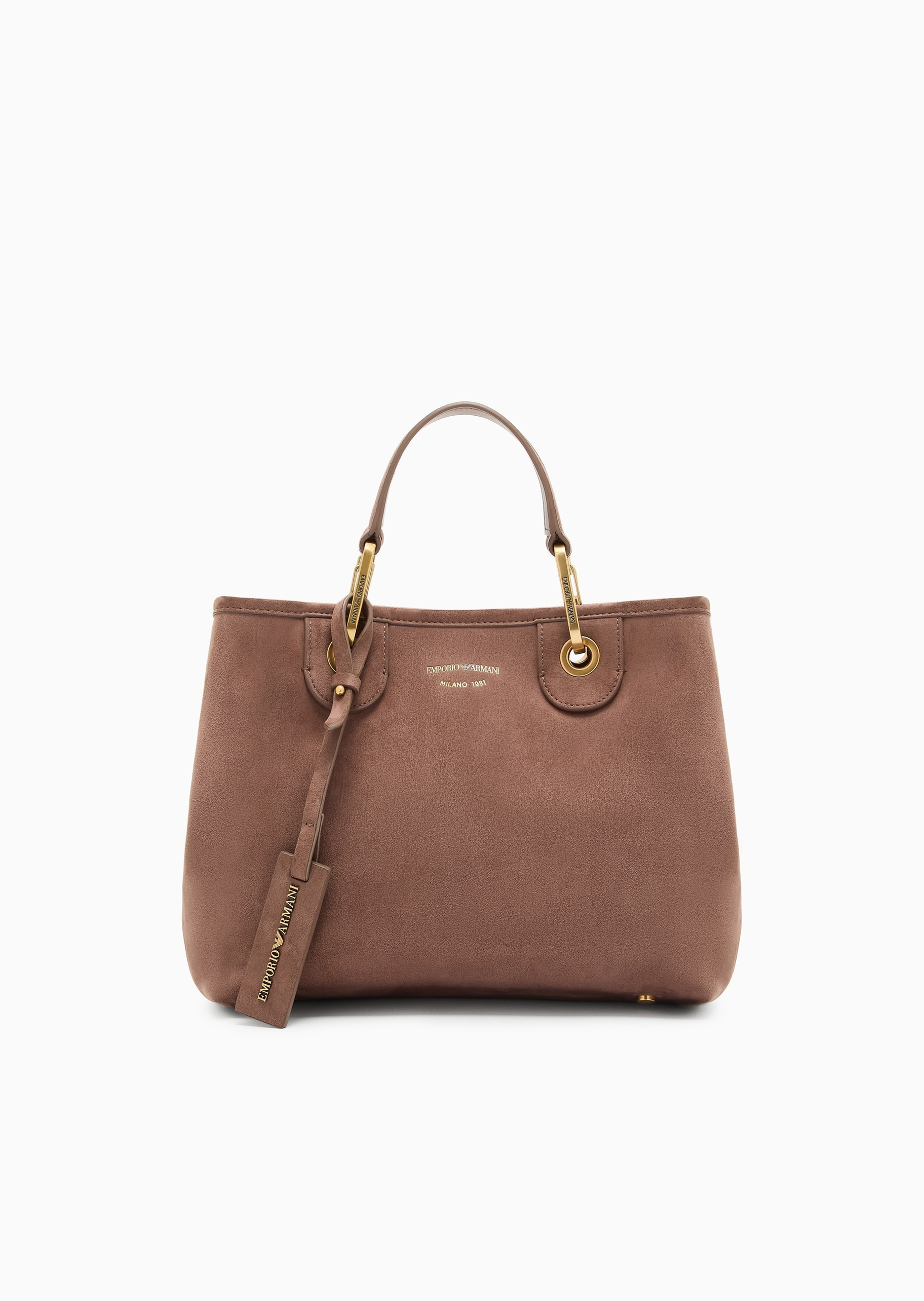 Emporio Armani 女士磁扣子母包可拆肩带手提单肩斜挎托特包