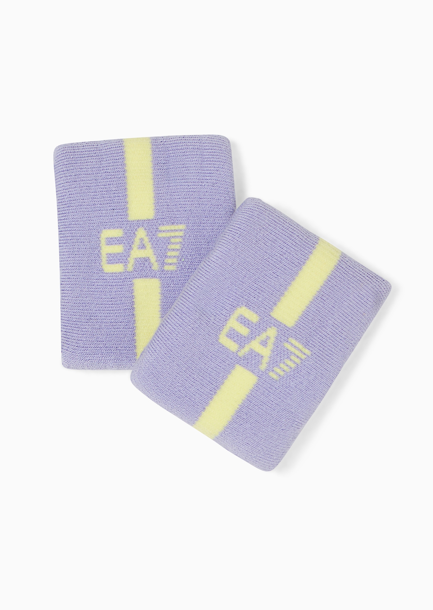 EA7 女士一副装撞色提花网球运动腕带