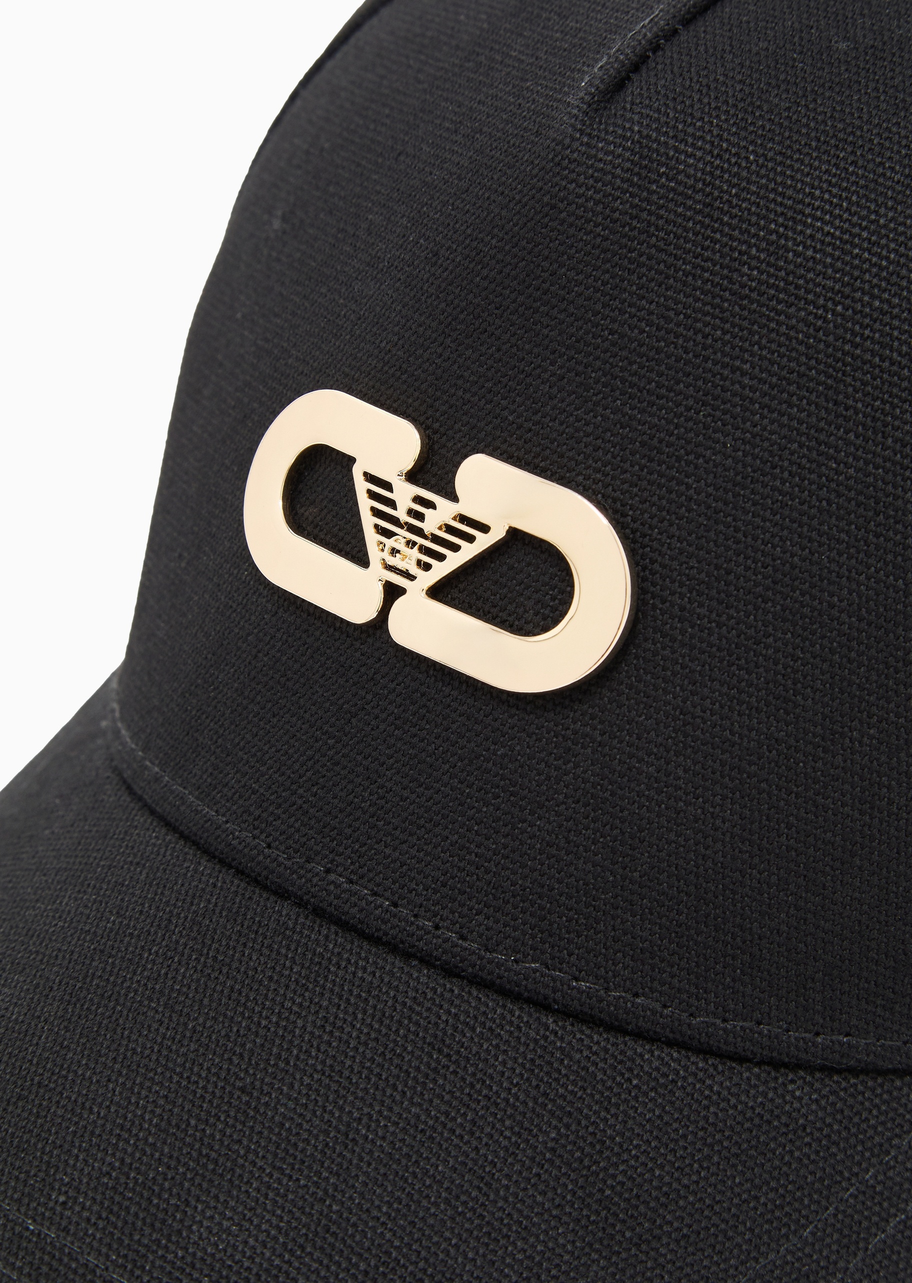 Emporio Armani 马年限定女士纯棉魔术贴圆顶弯檐棒球帽