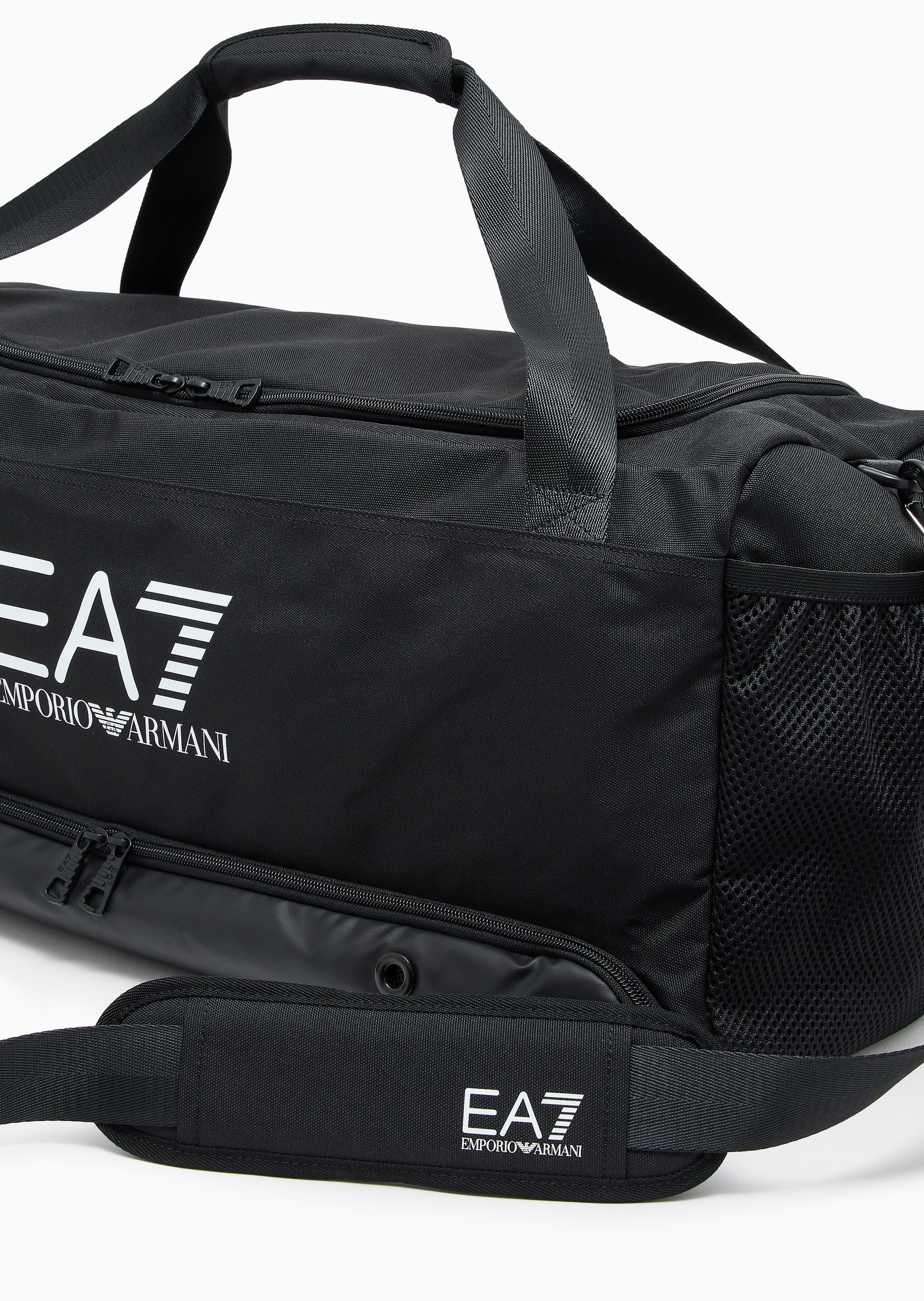 EA7 男女同款大容量拉链可拆肩带手提斜挎健身包
