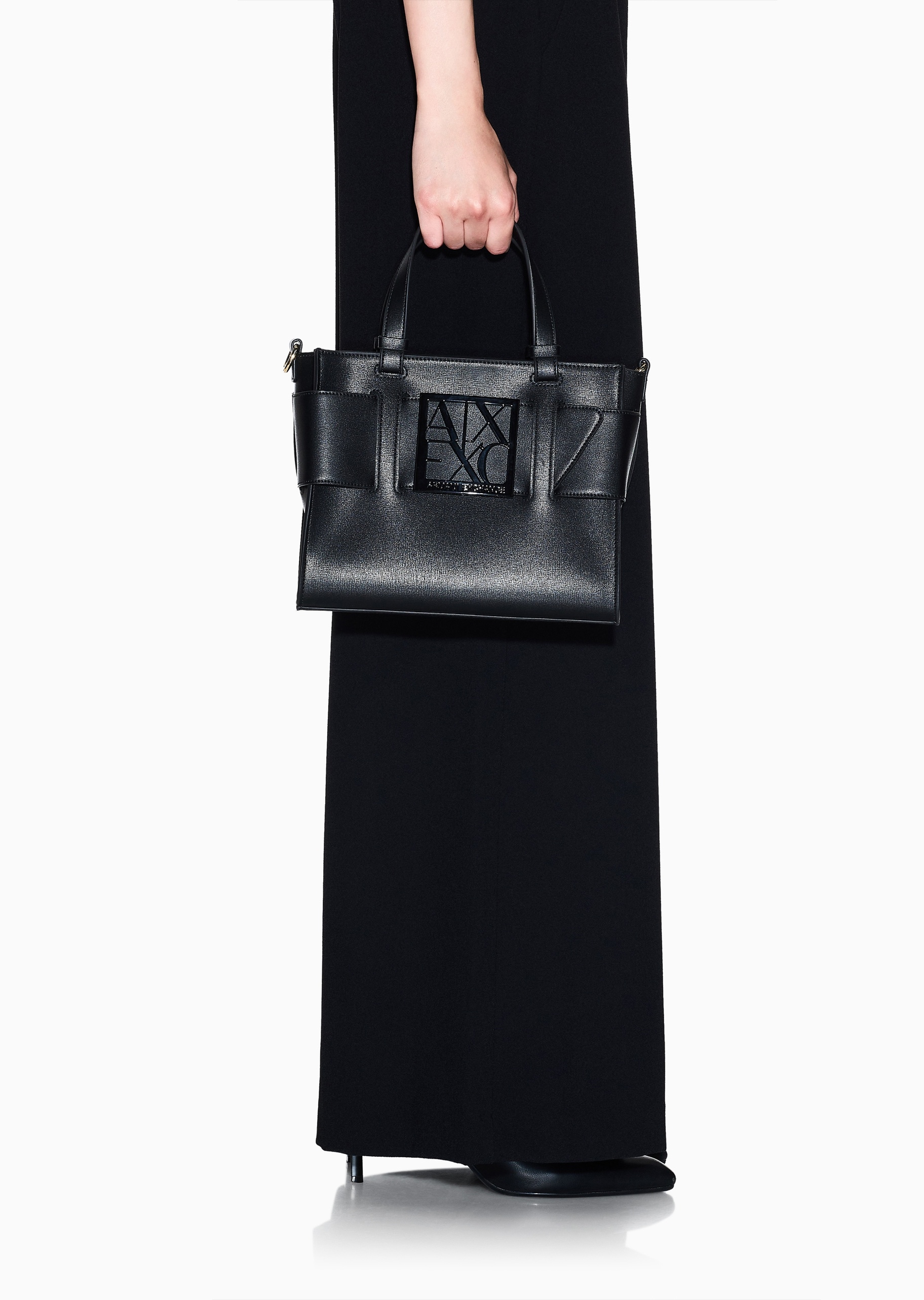 ARMANI EXCHANGE 女士商务通勤小号单肩手提斜挎托特包