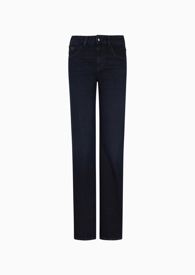 Emporio Armani 女士修身喇叭复古休闲纯棉牛仔裤
