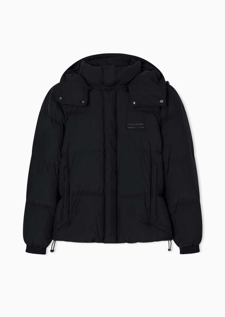 ARMANI EXCHANGE 男士长袖连帽拉链门襟保暖休闲羽绒服