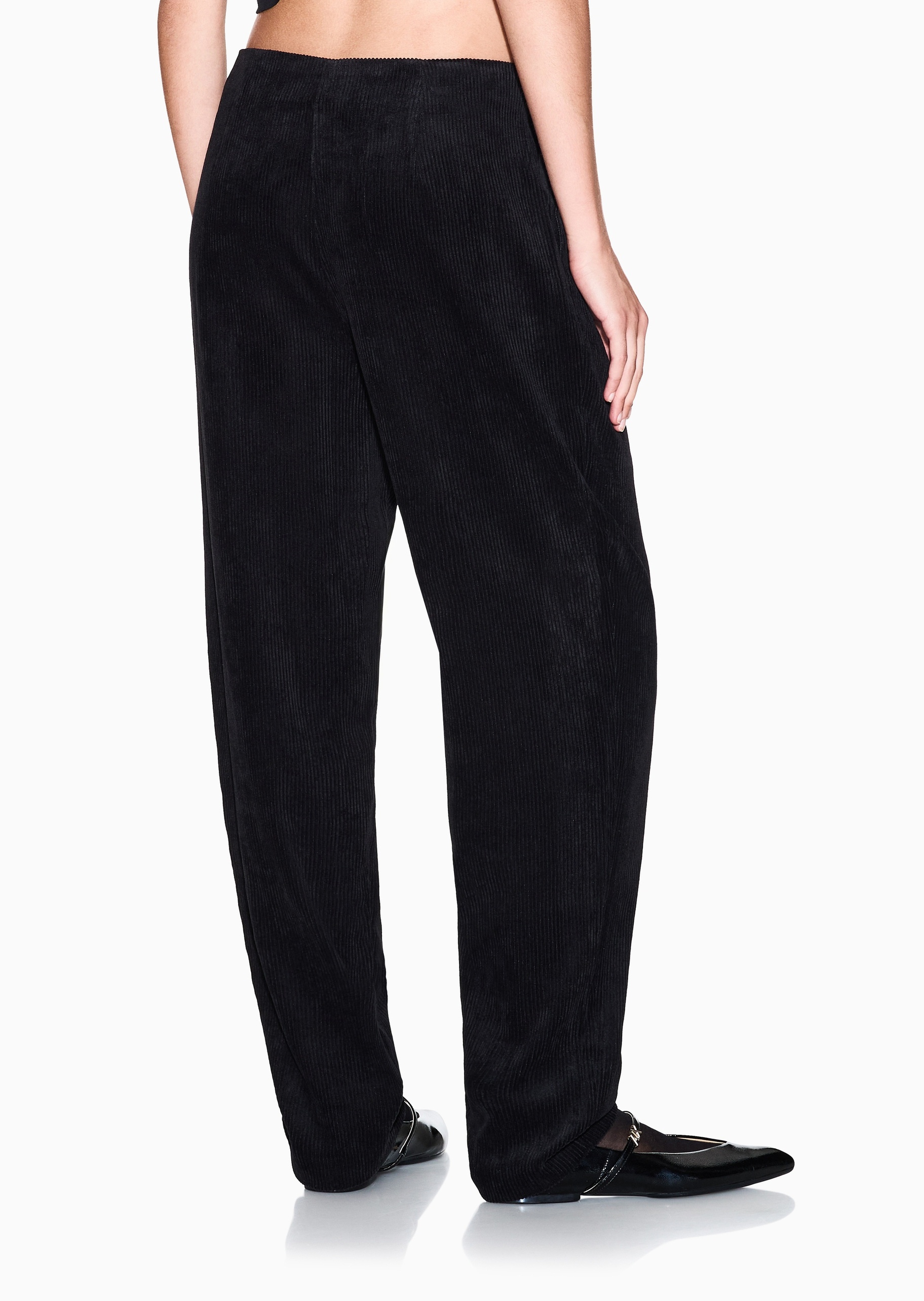 ARMANI EXCHANGE 女士微弹宽松长款直筒灯芯绒休闲裤