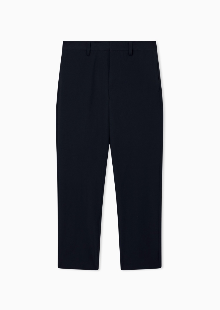 Emporio Armani 男士直筒商务老钱风休闲西装裤