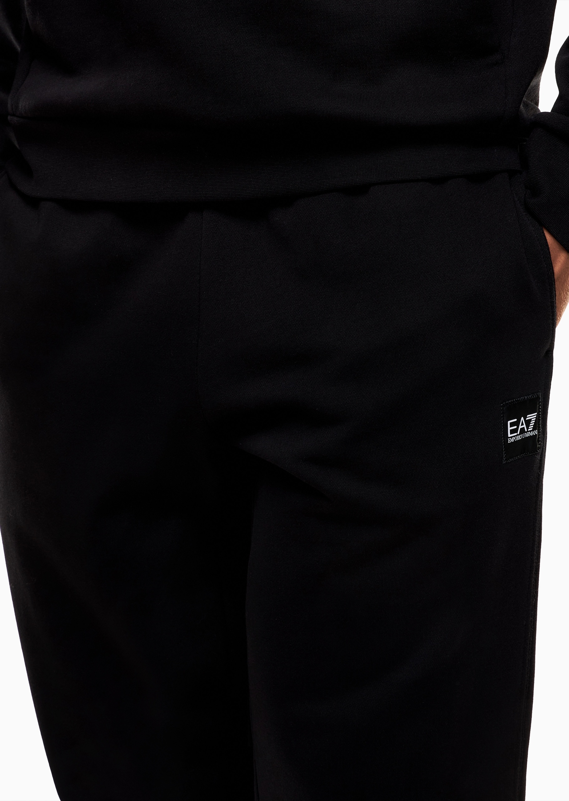 EA7 男士棉质加绒连帽套头卫衣卫裤运动套装