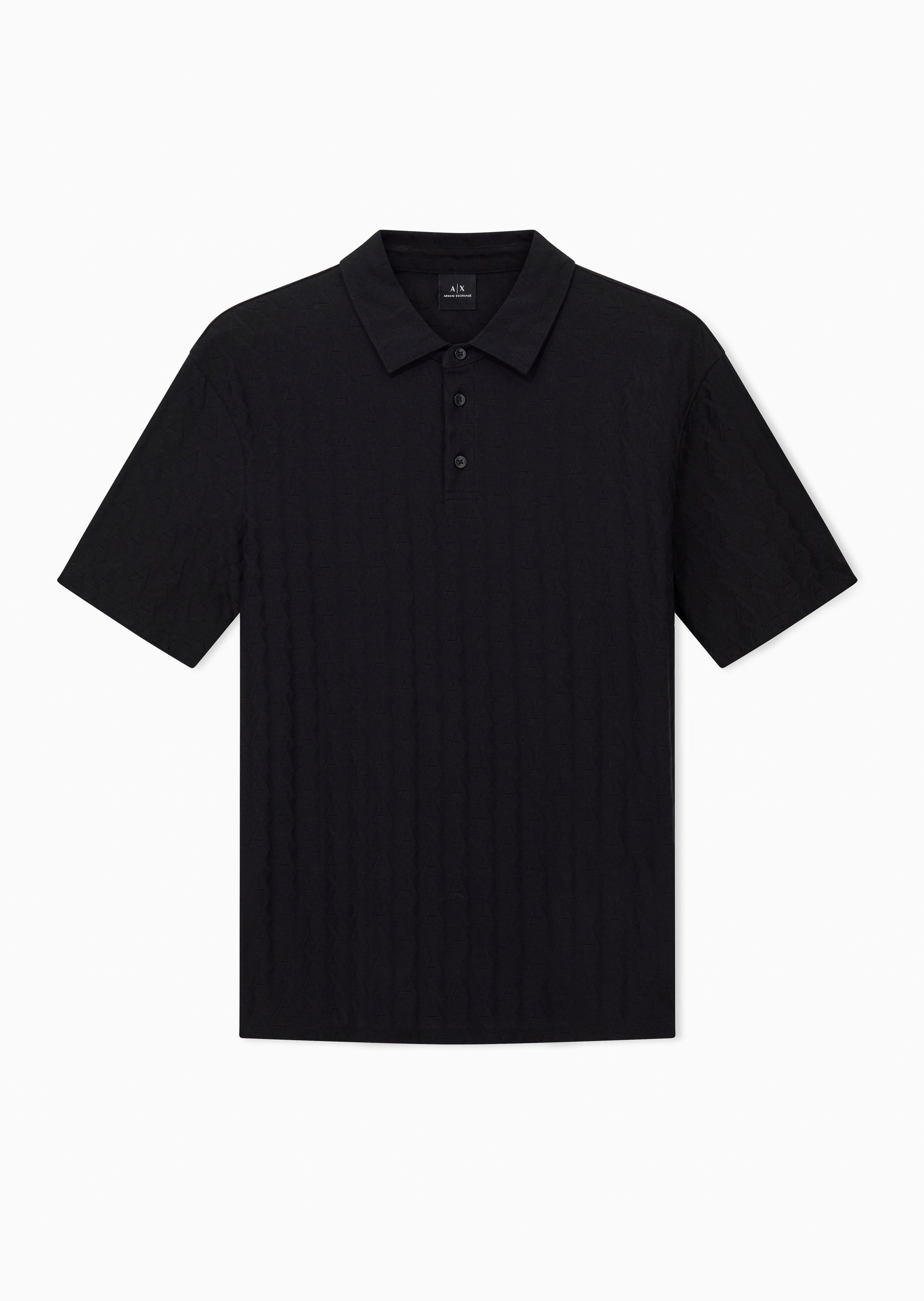 ARMANI EXCHANGE 男士丝光全棉合身短袖翻领Polo衫