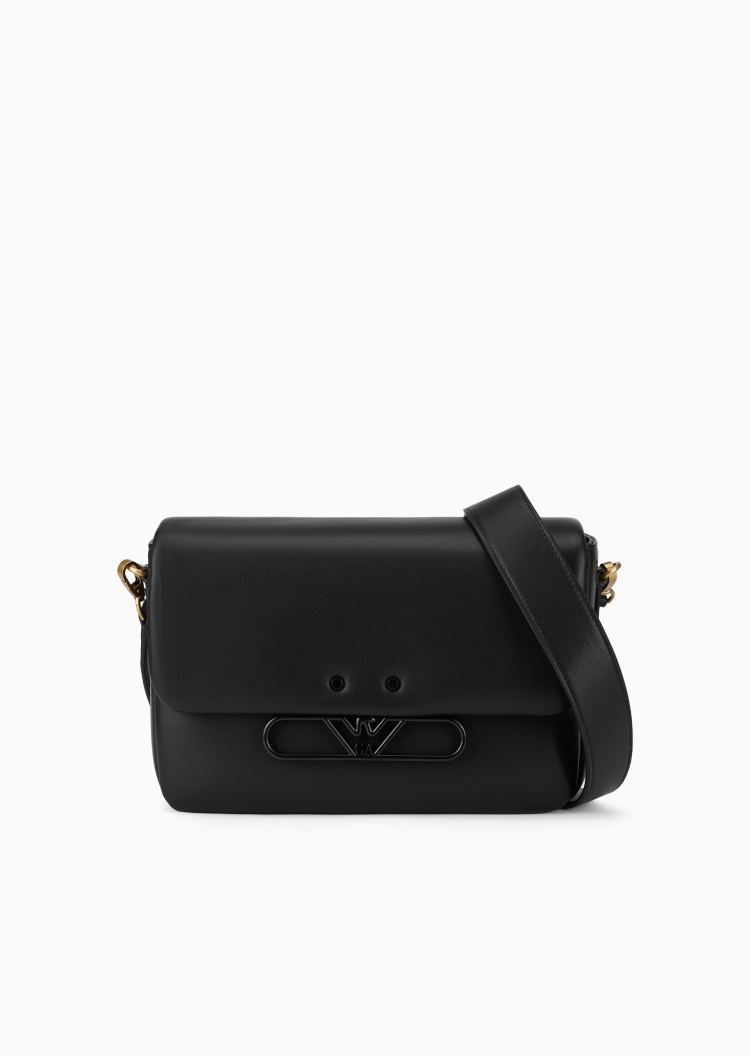 Emporio Armani 女士翻盖磁扣长方形可拆肩带单肩斜挎包