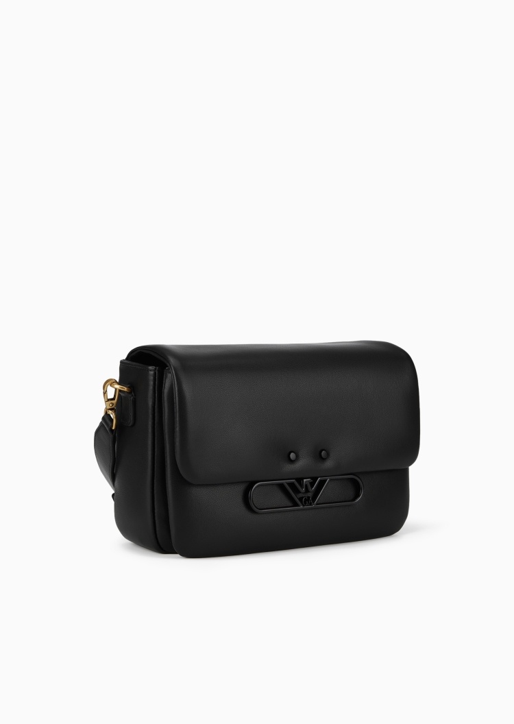 Emporio Armani 女士翻盖磁扣长方形可拆肩带单肩斜挎包