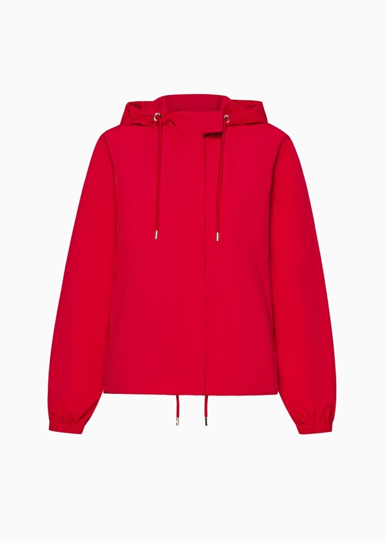 Emporio Armani 马年限定女士长袖抽绳连帽拉链门襟休闲夹克