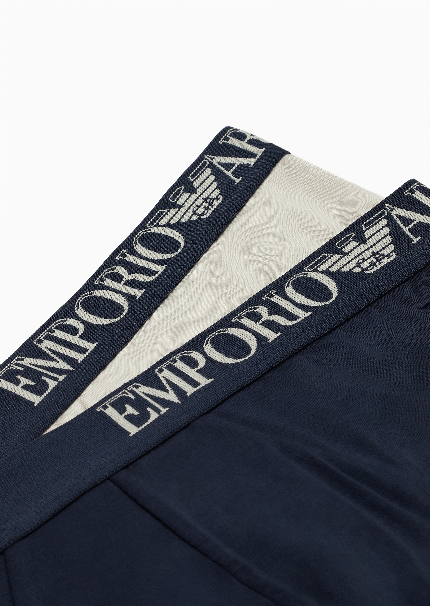 Emporio Armani 男士弹力合身三角两条装内裤套装
