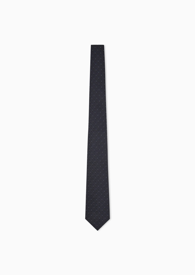 Emporio Armani 男士桑蚕丝手打箭头型通体提花商务领带