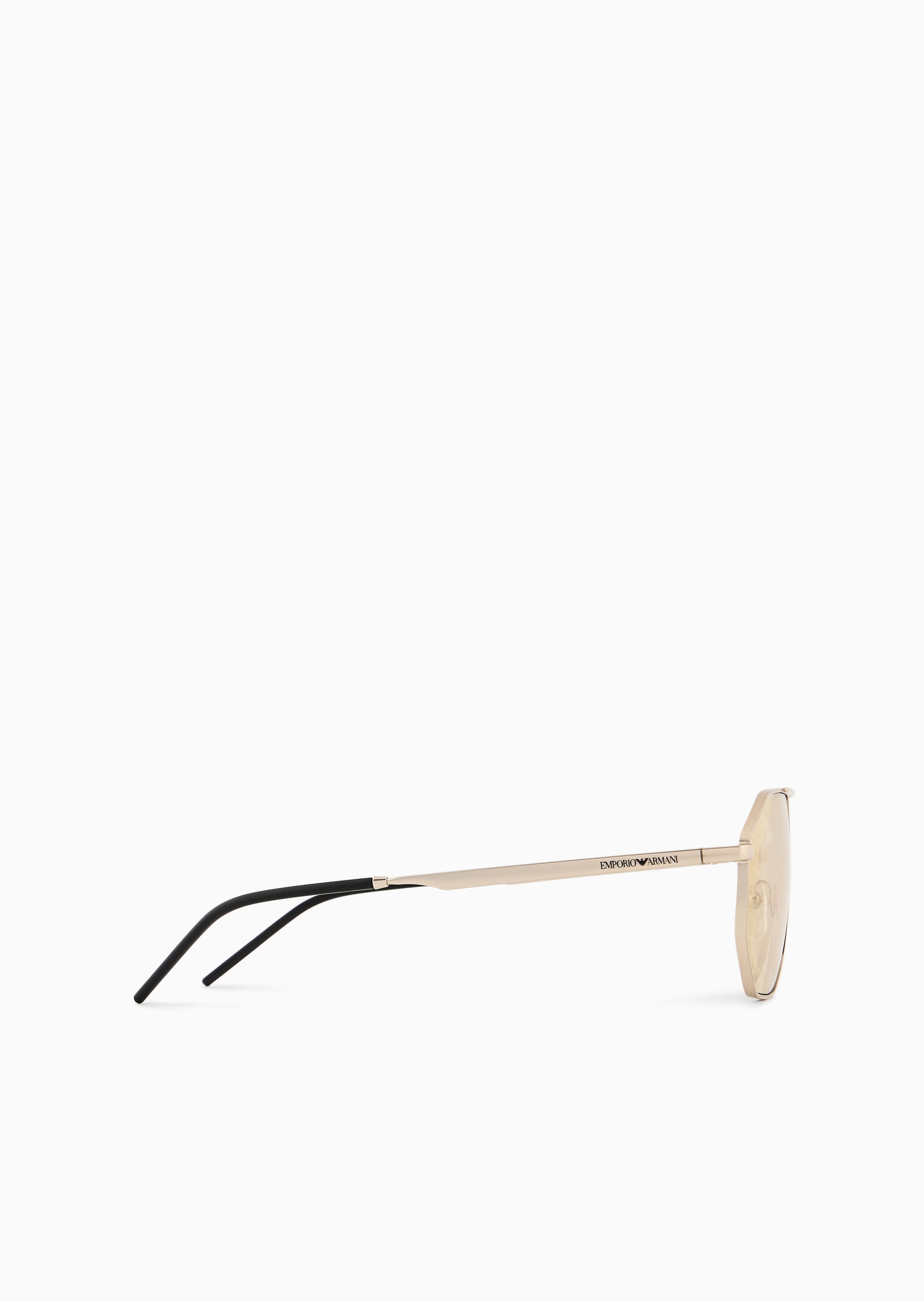Emporio Armani 男士不规则形金属细框潮流太阳眼镜