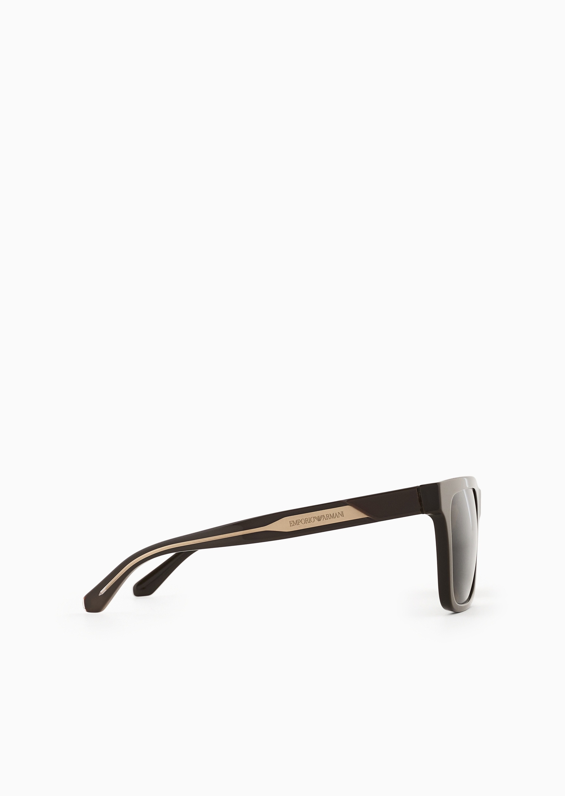 Emporio Armani 男士方形镜框撞色镜腿潮流太阳眼镜