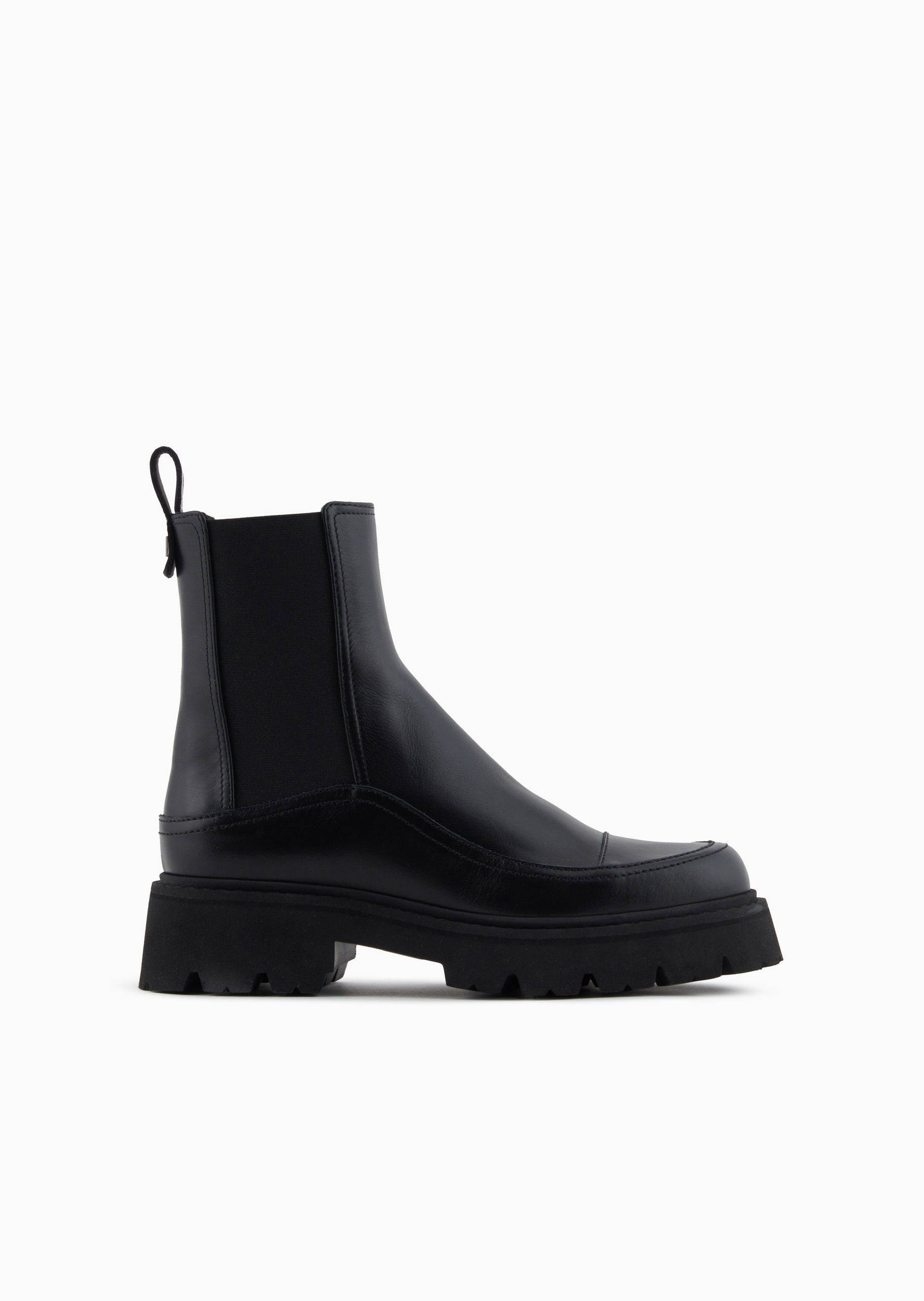 Emporio Armani 女士秀场同款牛皮革商务通勤休闲皮鞋靴子