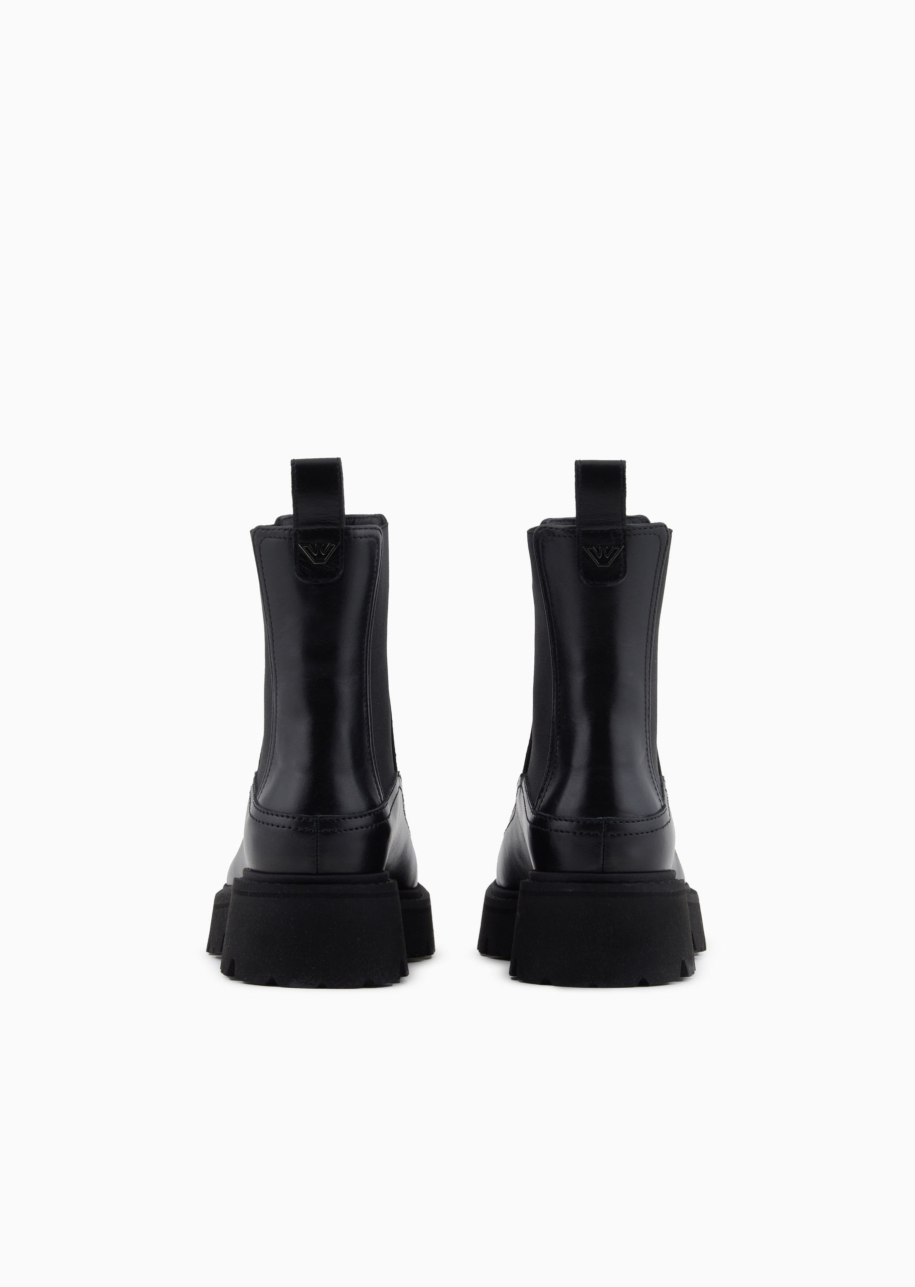 Emporio Armani 女士秀场同款牛皮革商务通勤休闲皮鞋靴子