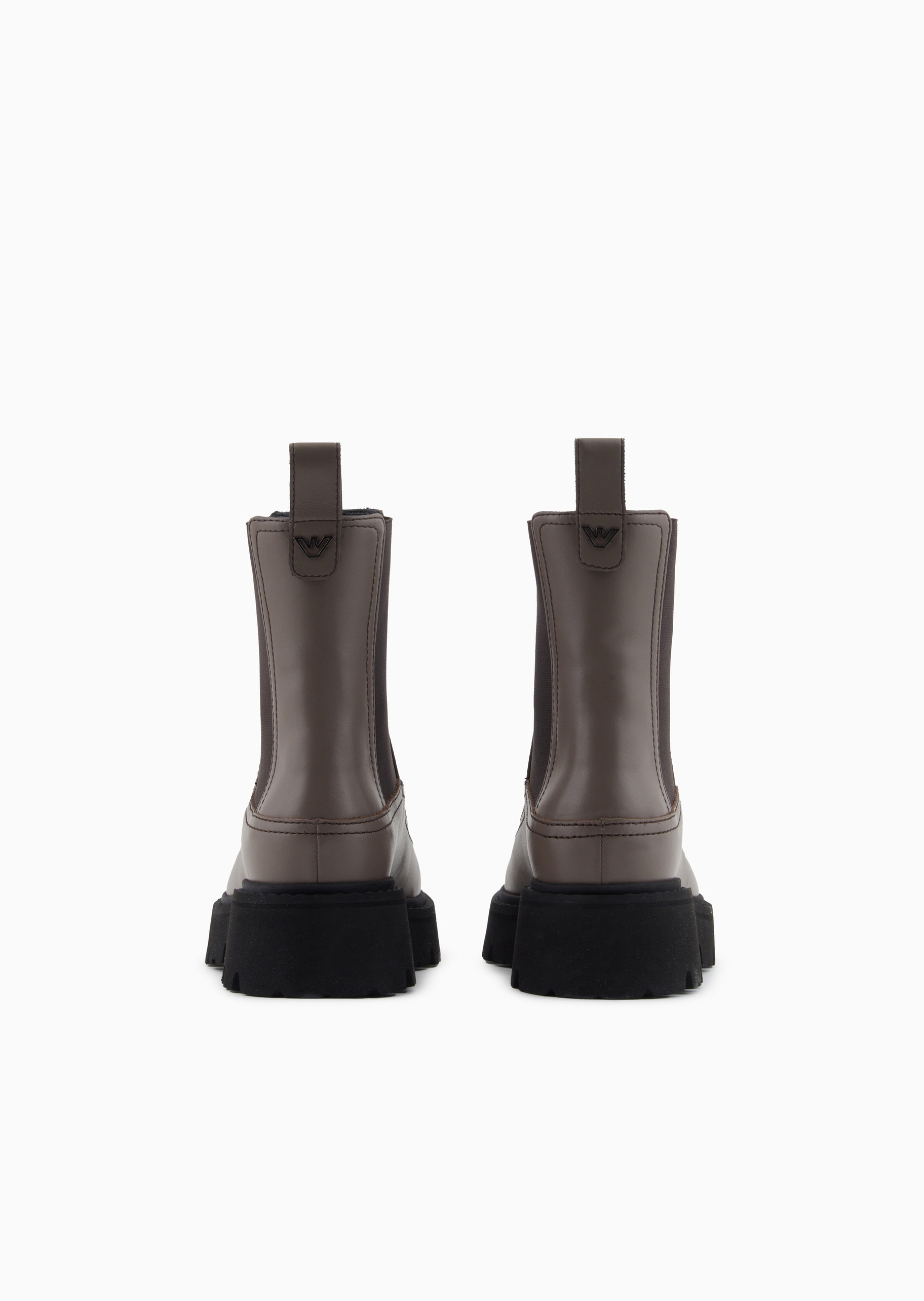 Emporio Armani 女士商务通勤牛皮革休闲皮鞋靴子