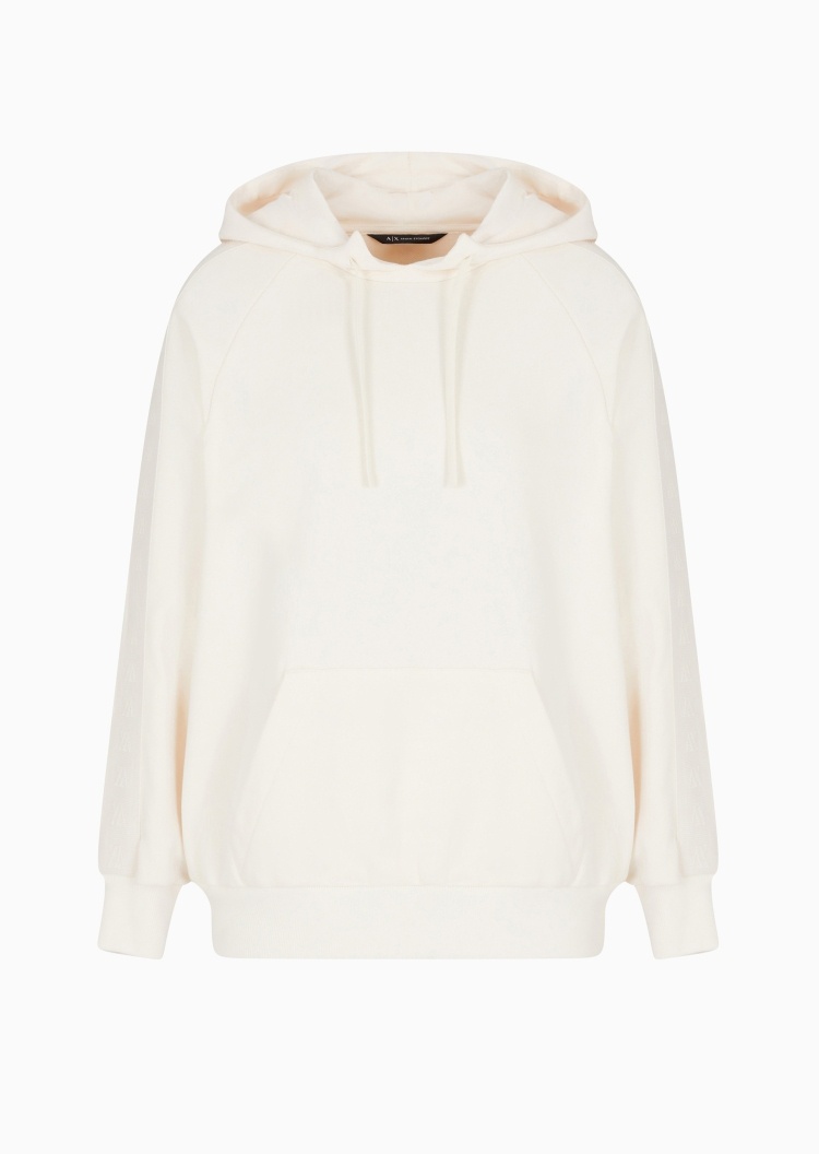 ARMANI EXCHANGE 女士全棉宽松长袖连帽插肩袋鼠兜卫衣