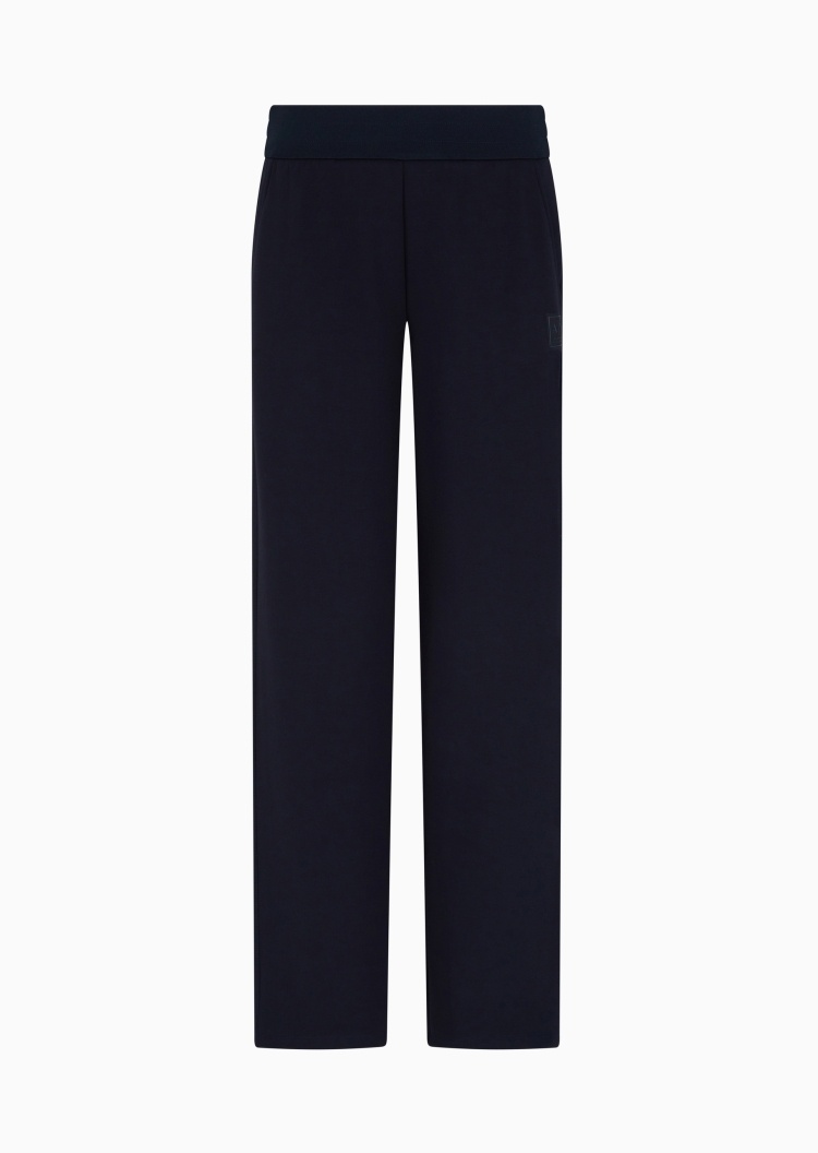 ARMANI EXCHANGE 女士宽松长款直筒垂坠感纯色休闲裤