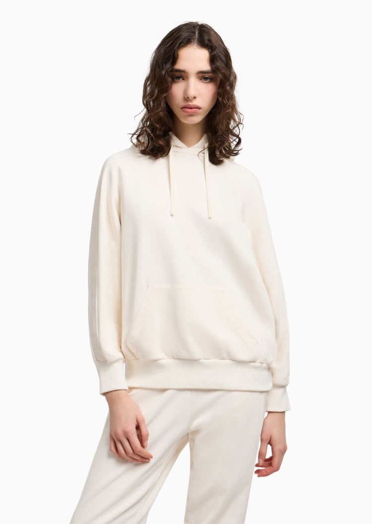 ARMANI EXCHANGE 女士全棉宽松长袖连帽插肩袋鼠兜卫衣