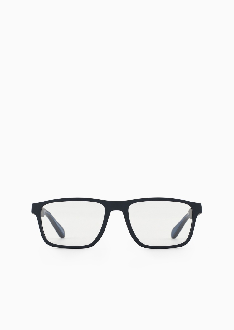 Emporio Armani 男士矩形可配度数简约现代光学眼镜