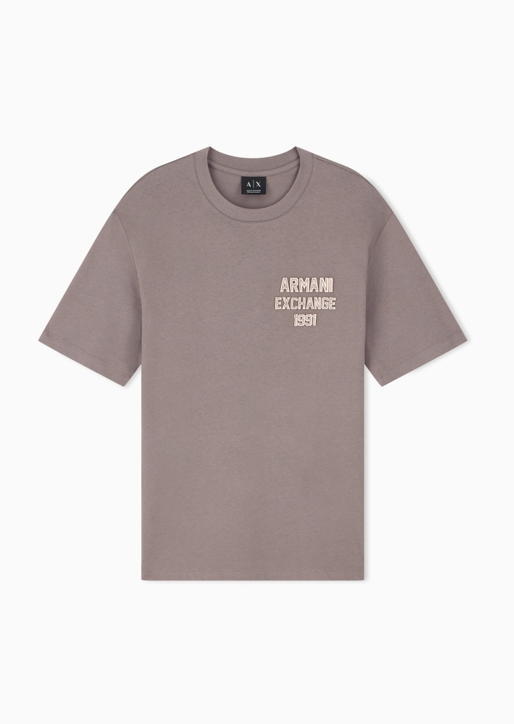 ARMANI EXCHANGE 男士纯棉宽松短袖圆领正肩休闲T恤
