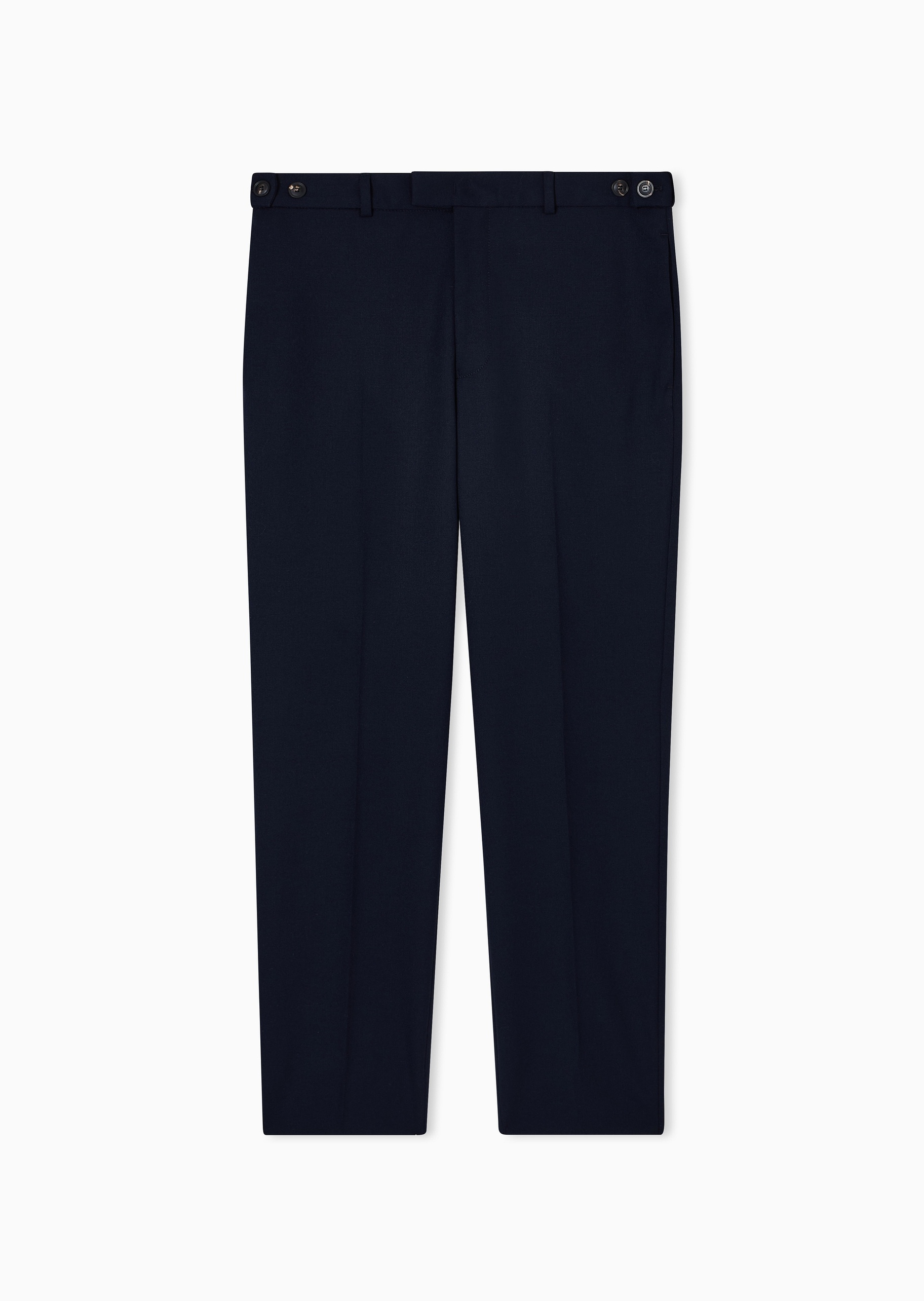 Emporio Armani 男士长款直筒商务老钱风纯色休闲裤