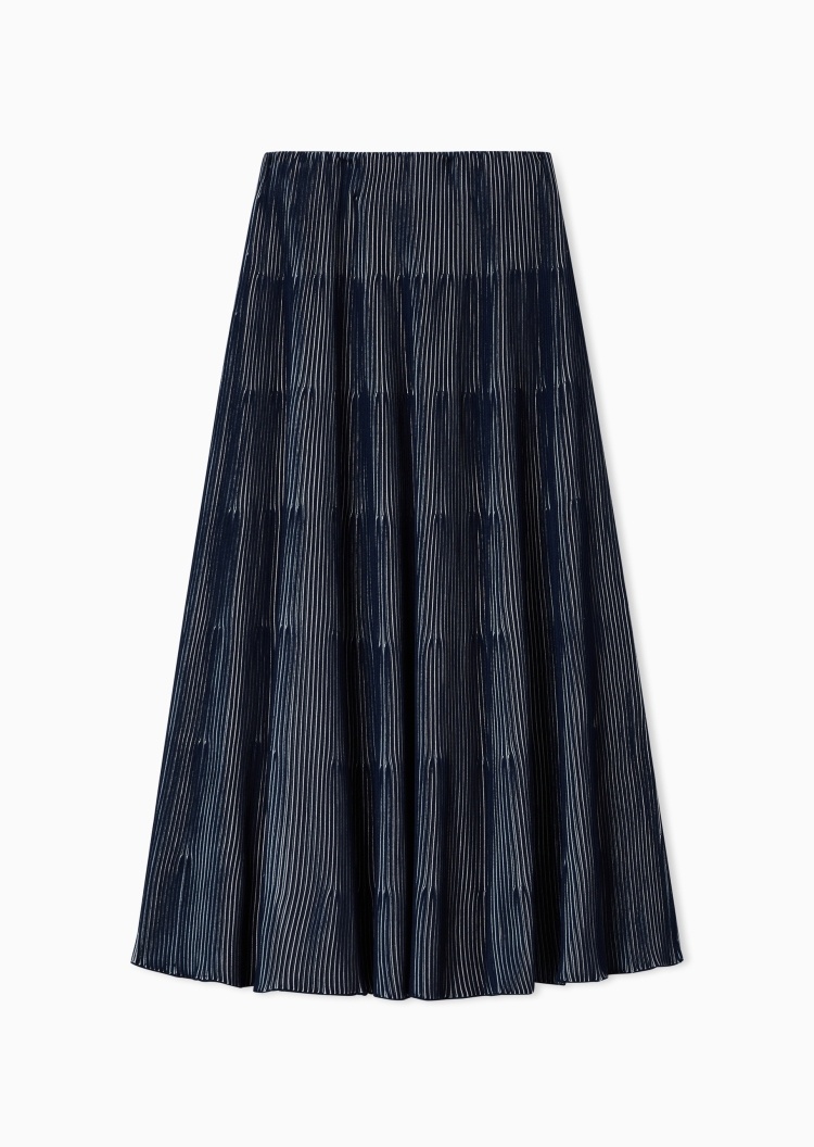 Emporio Armani 女士中长款A字伞形优雅时尚半身裙