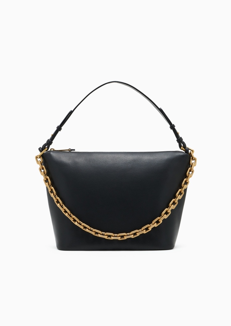 Emporio Armani 女士中号拉链Hobo可调节手提单肩包