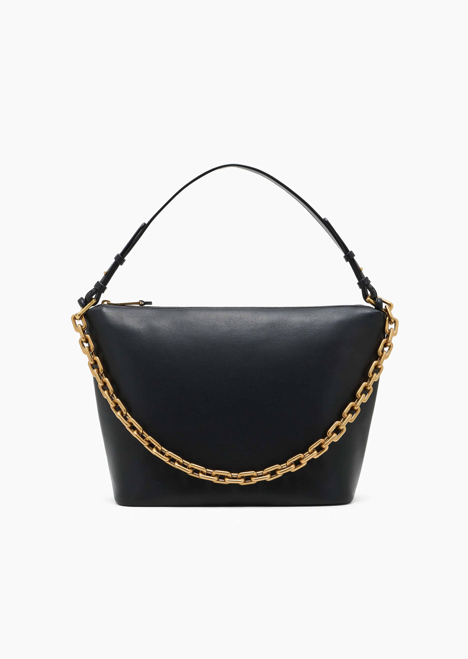 Emporio Armani 女士中号拉链Hobo可调节手提单肩包