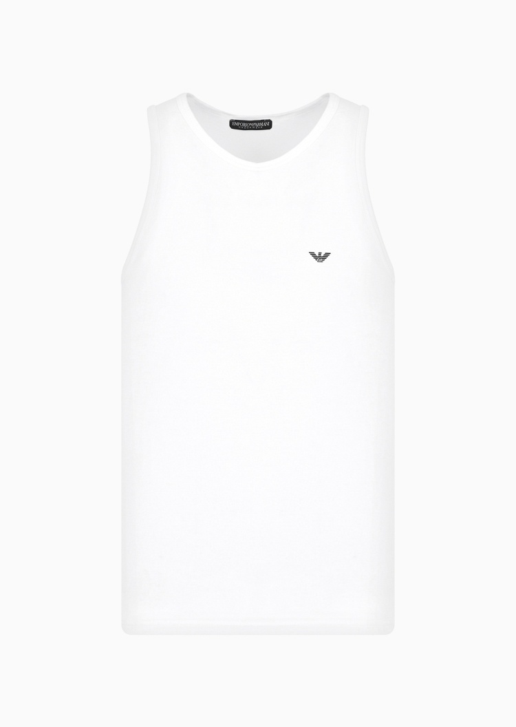 Emporio Armani 男士纯棉圆领休闲简约亲肤背心家居睡衣
