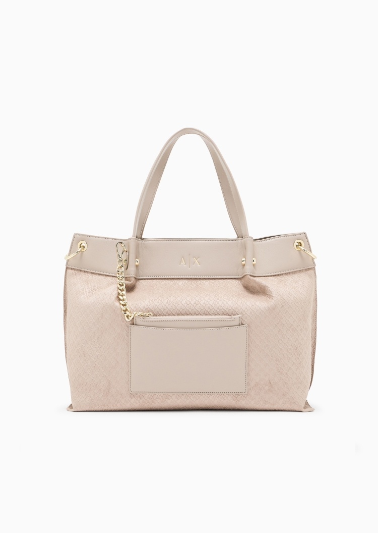 ARMANI EXCHANGE 女士拉链可拆肩带手提单肩斜挎托特包