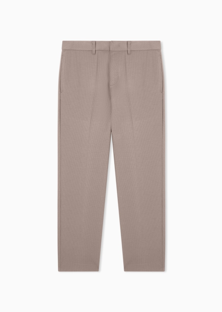 Emporio Armani 男士宽松直筒商务老钱风休闲裤