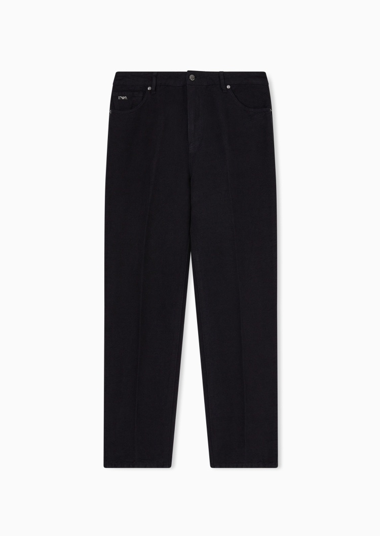 Emporio Armani 男士直筒长款休闲时尚中腰薄牛仔裤