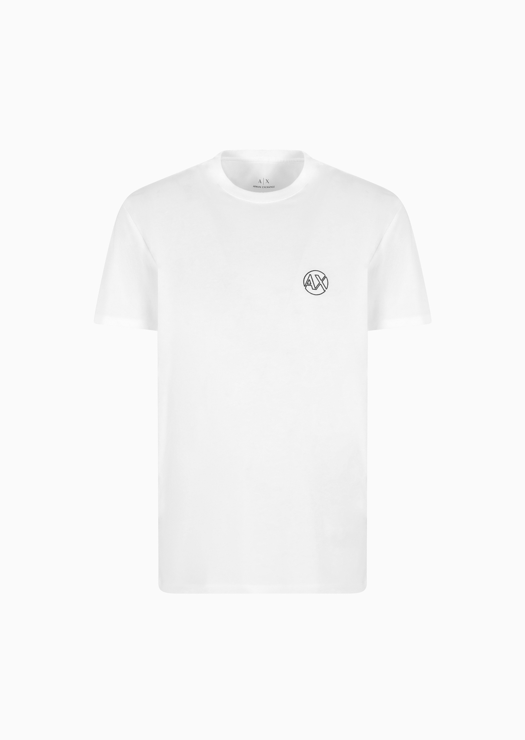 ARMANI EXCHANGE 男士全棉合身短袖圆领正肩纯色T恤