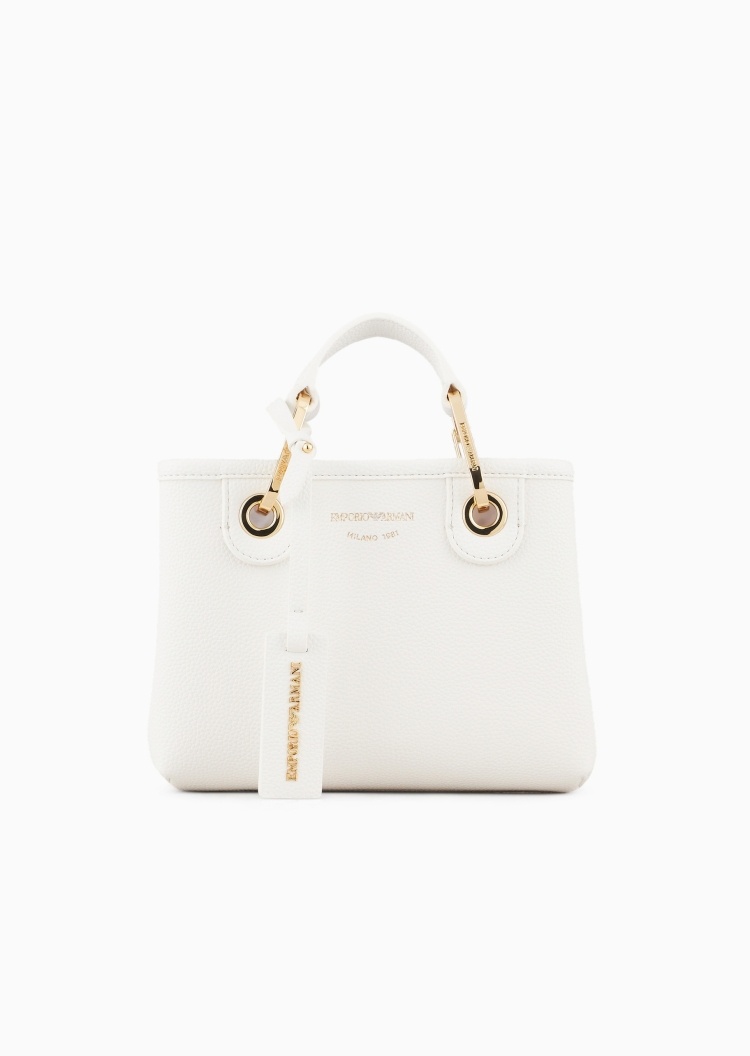 Emporio Armani 女士迷你磁扣可调节斜挎手提托特包