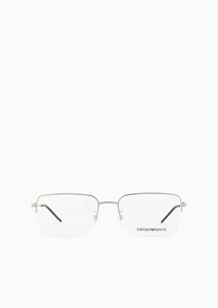 Emporio Armani 曾舜晞同款男士方形半框光学眼镜
