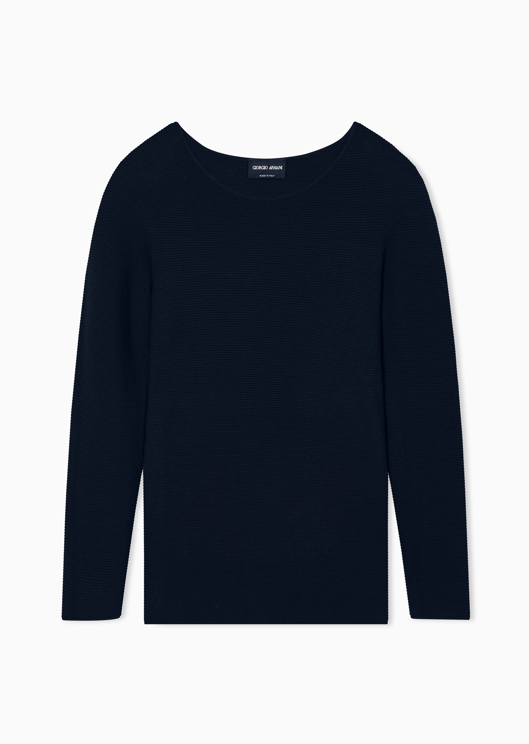 Giorgio Armani 女士圆领修身商务休闲通勤老钱风套头针织衫