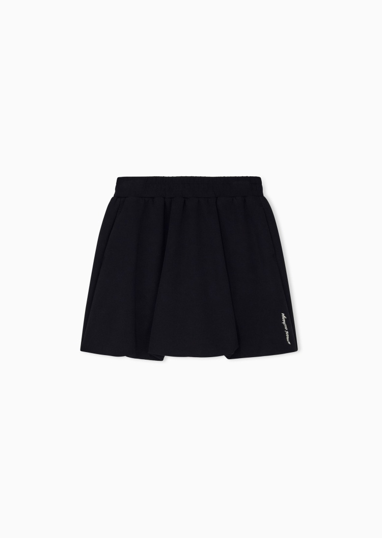 ARMANI EXCHANGE 女士弹力短款A字刺绣休闲半身裙