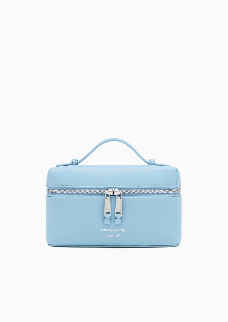 Emporio Armani 女士拉链长方形可拆肩带单肩斜挎手提包