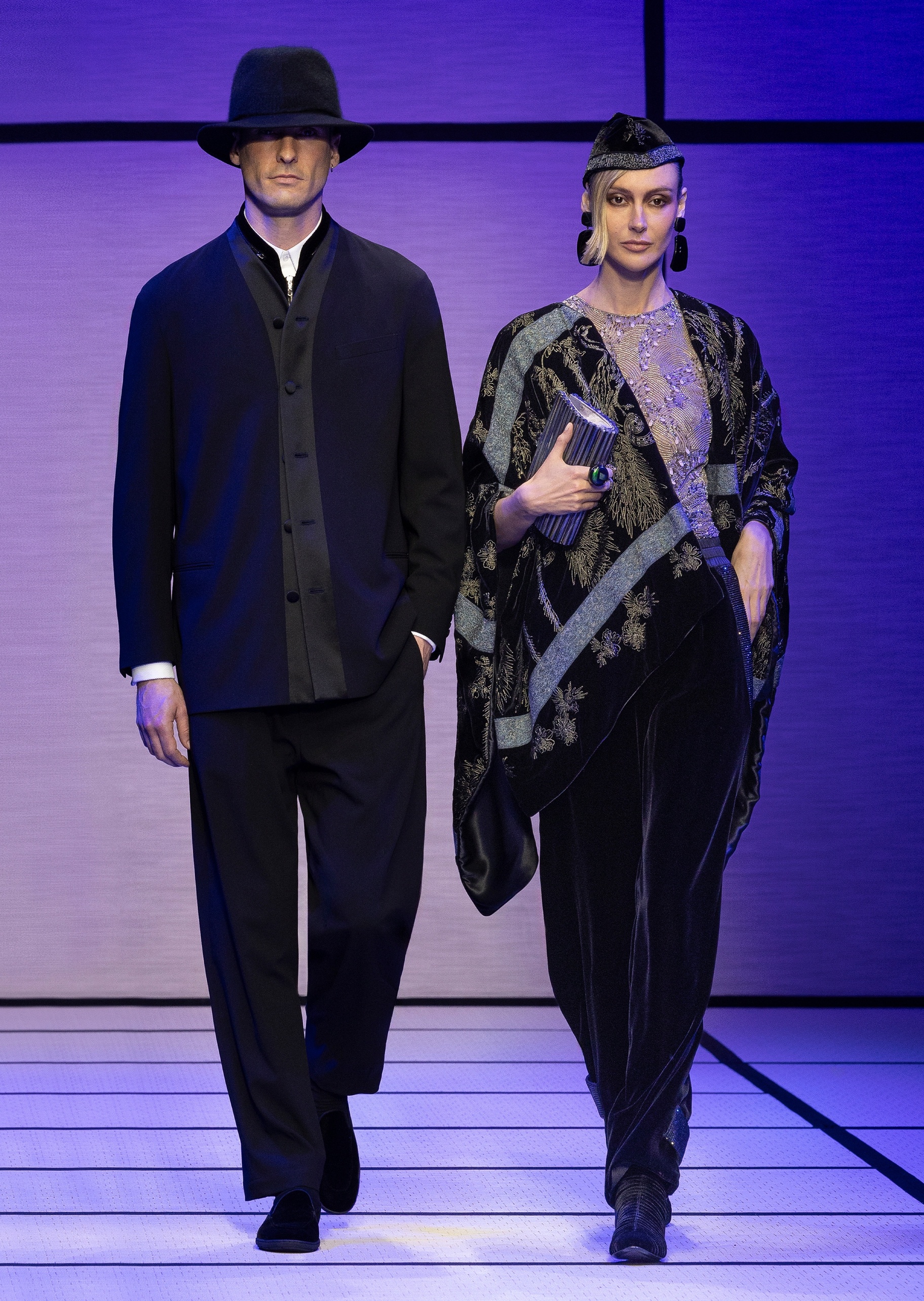 Giorgio Armani 男士秀场同款纯棉长袖西装衬衫白上衣